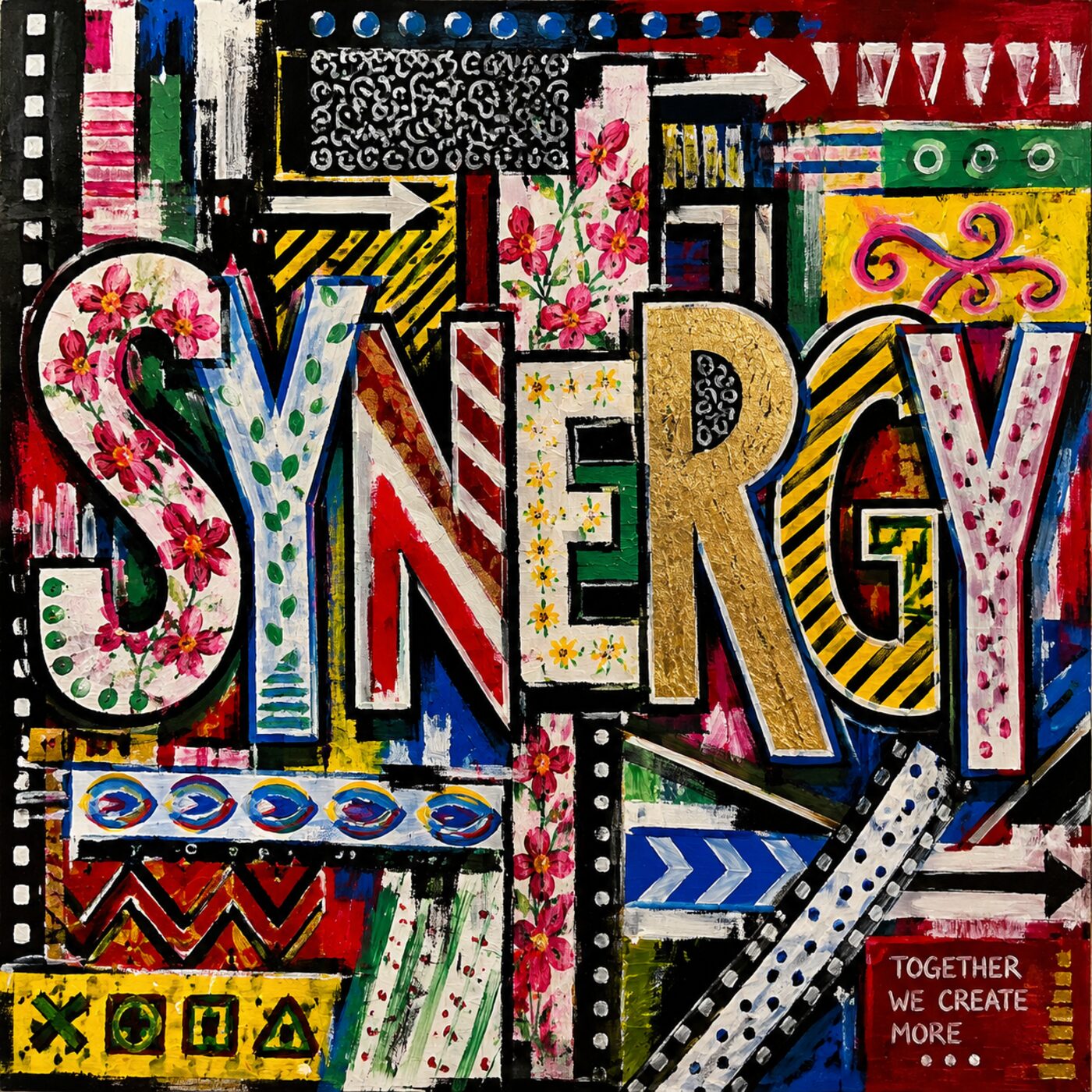 SYNERGY mural — together we create more